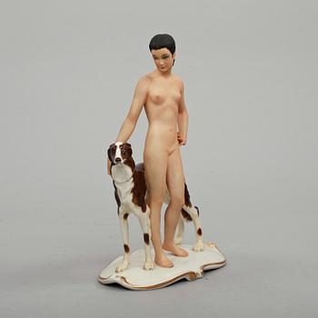 FIGURIN, porslin. Volkstedt, Tyskland 1900-talets mitt.