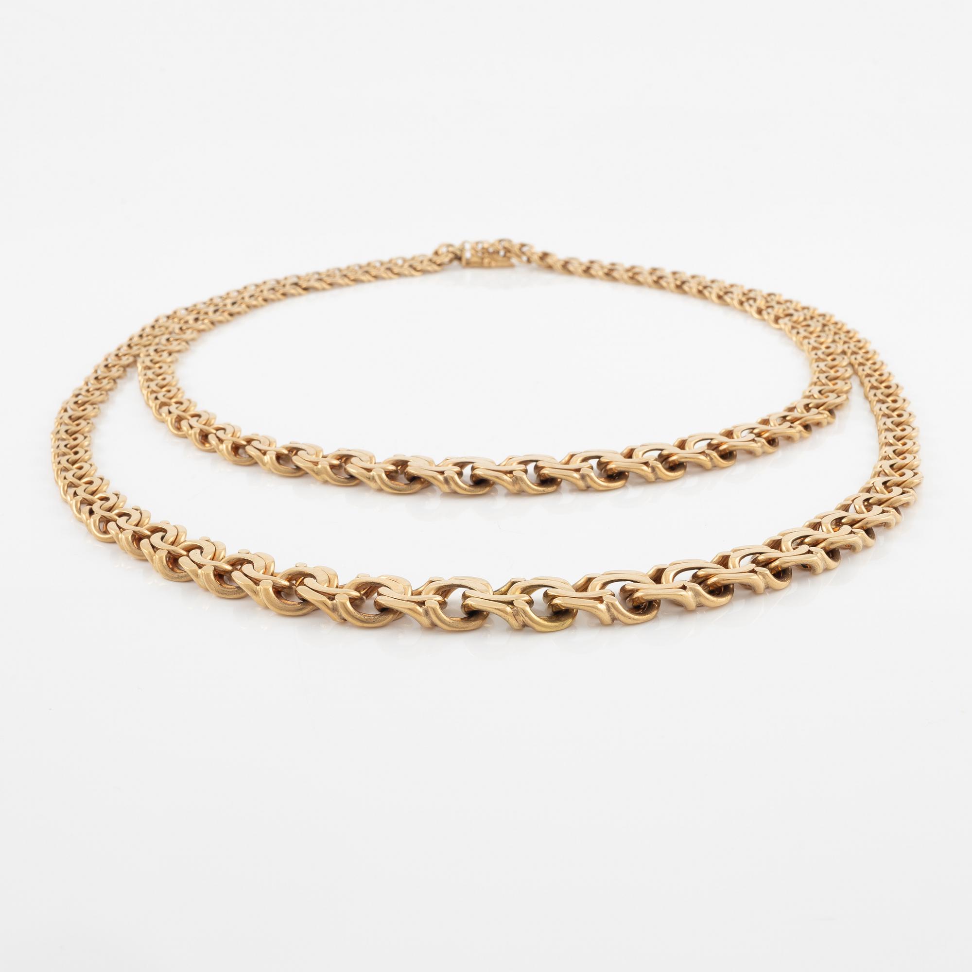 Necklace, 18K gold.