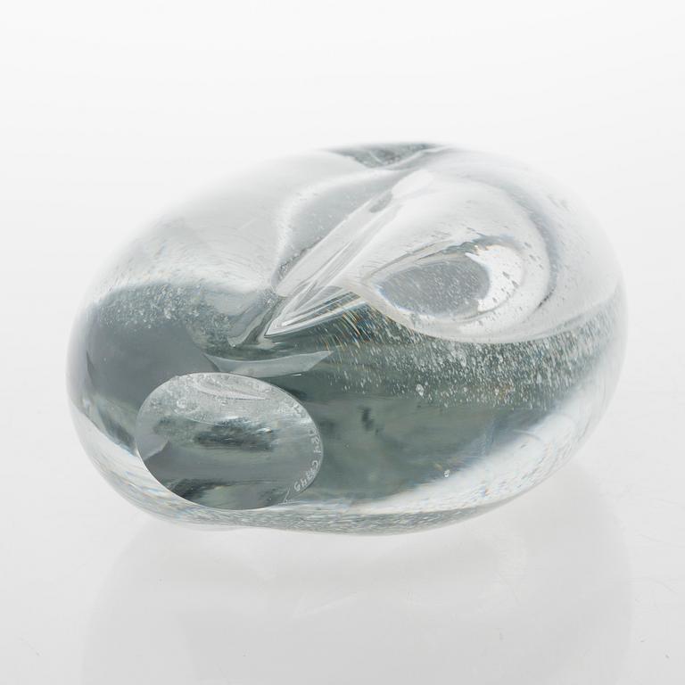 TIMO SARPANEVA, GLASSKULPTUR, "Claritas", glas, signerad Timo Sarpaneva Iittala 1984  C1749.