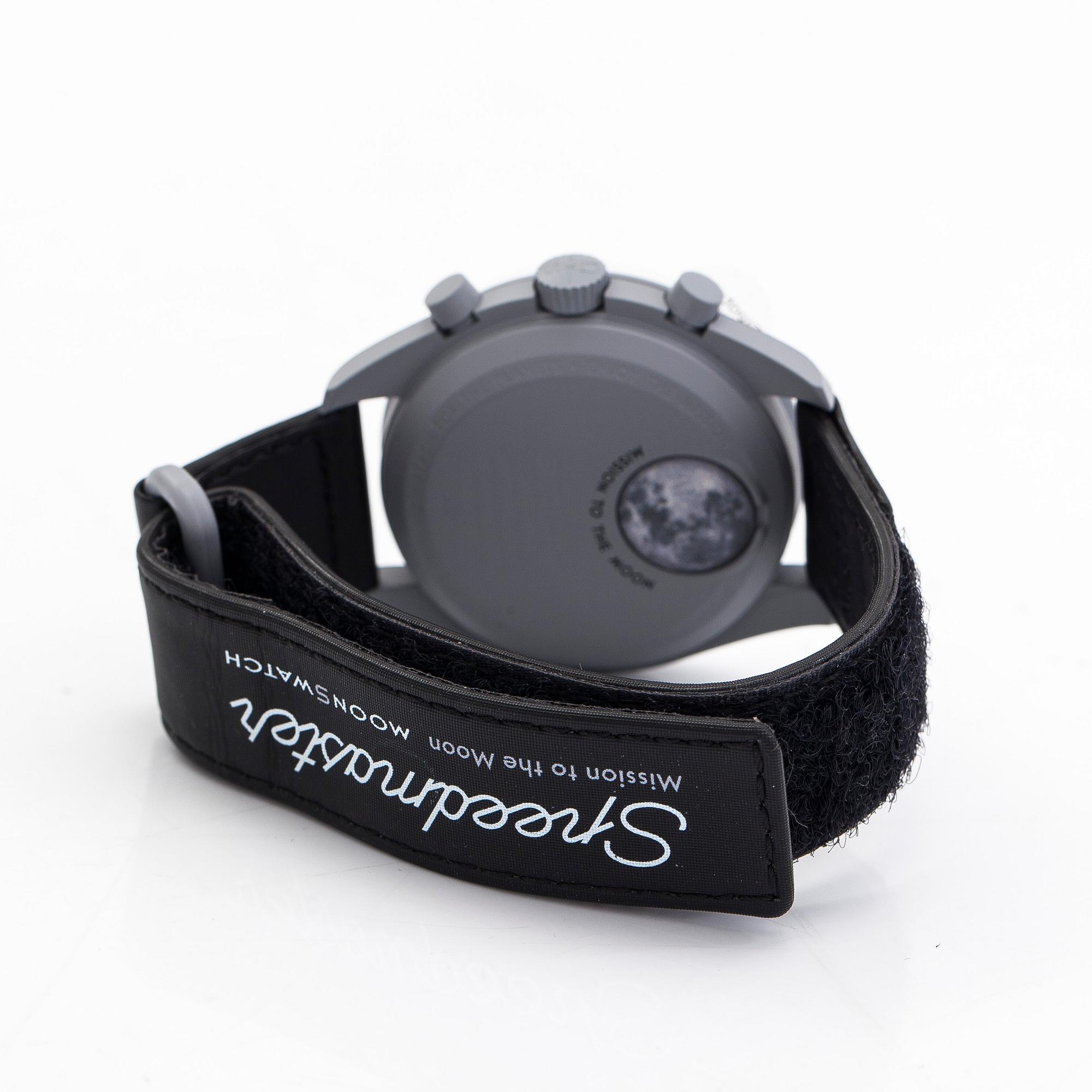 Swatch/Omega, MoonSwatch, Mission to the Moon, kronograf, armbandsur, 42 mm.