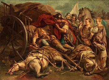 Jean Bernard Restout Hans krets, Darius död.