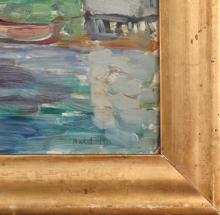 EDWARD HALD, olja på duk, signerad.