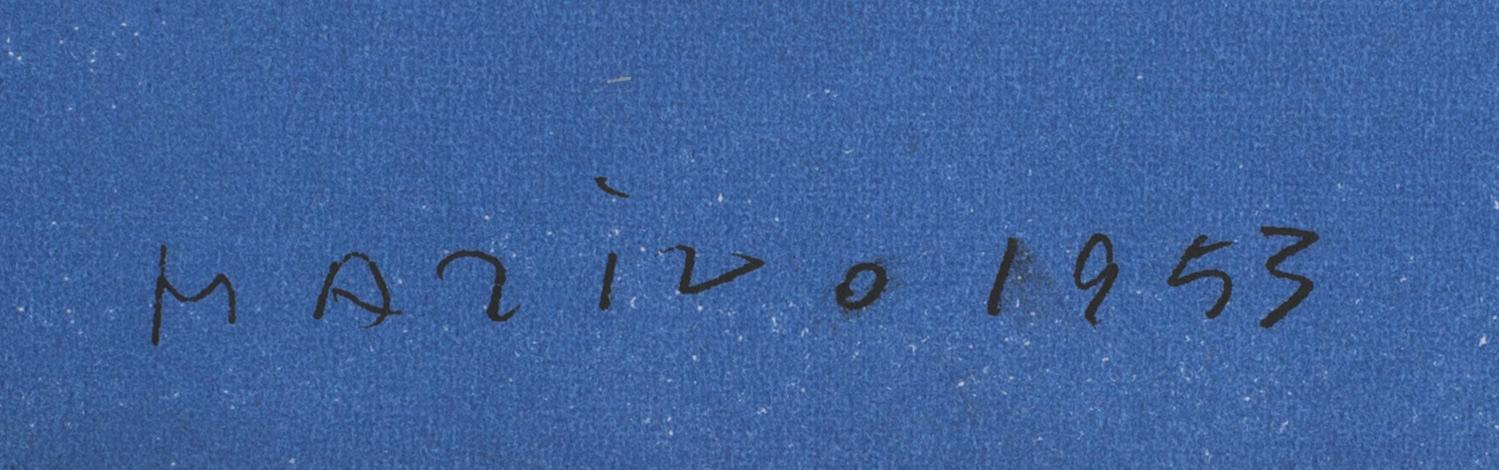 MARINO MARINI, originalfärglitografi, ur XX:e siècle, tryckt hos Mourlot 1955, signerad i trycket.