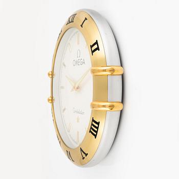 Store/wall clock, signed "Omega Constellation", circa 35 cm.