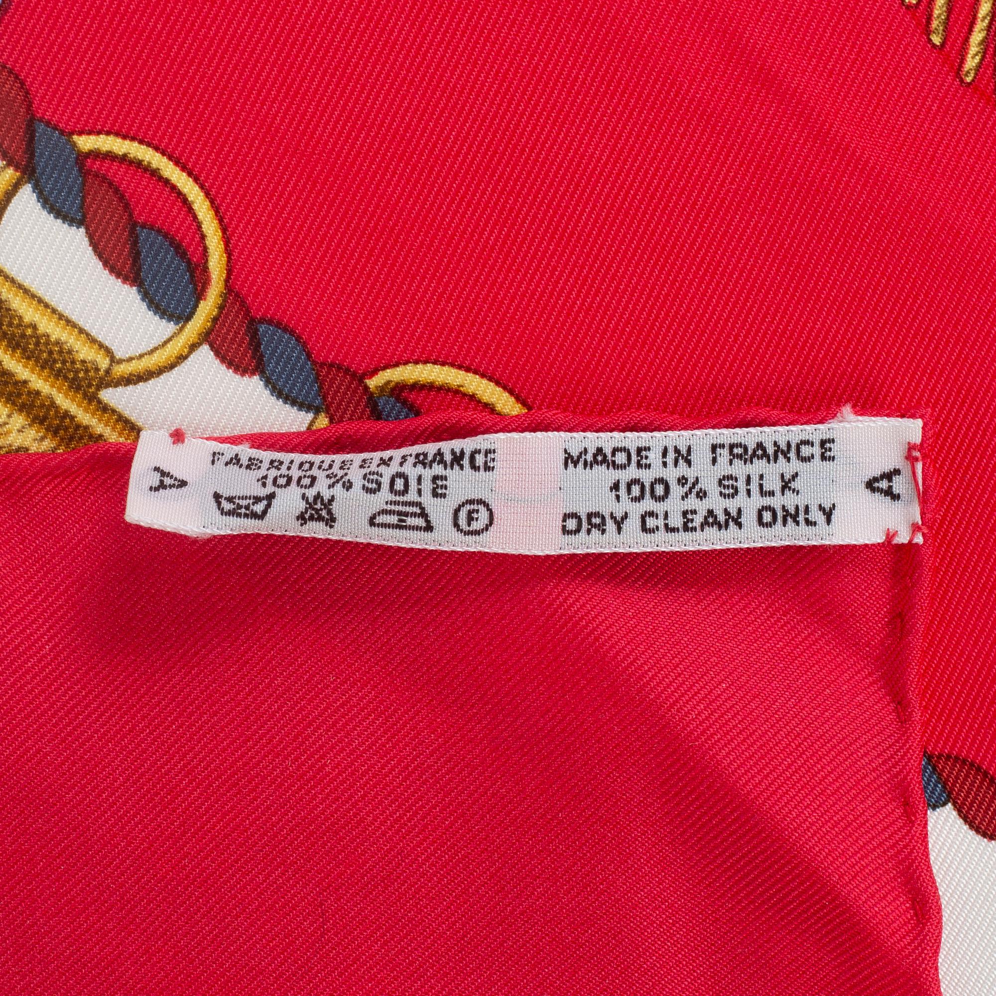Hermès, scarf, "Poste et Cavalerie".