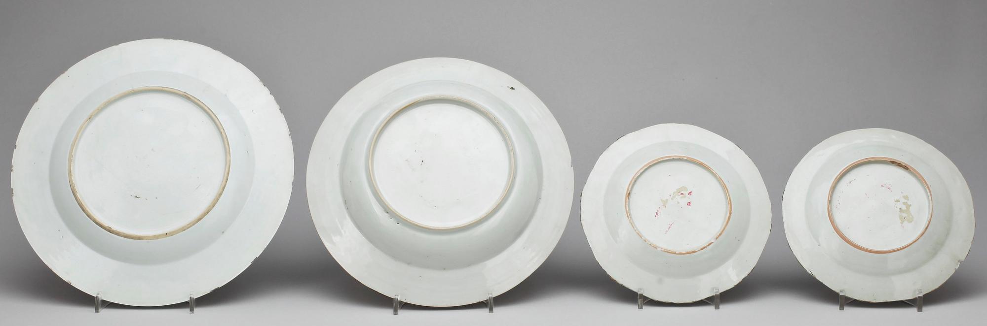 TALLRIKAR, 7st, porslin, Qianlong 1736-1795, Kina.