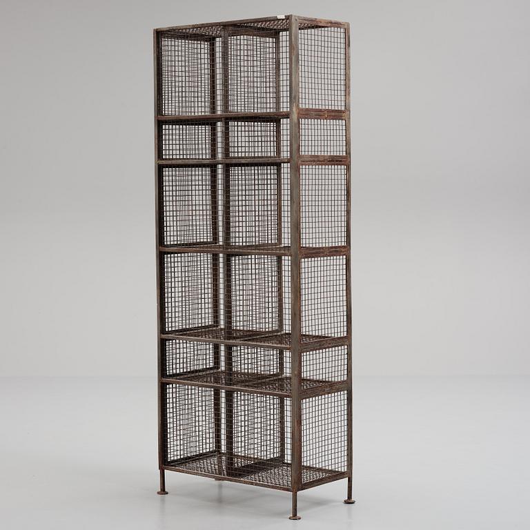 A metal shelf, contemporary production.