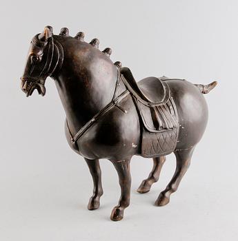 FIGUR, patinerad brons, Kina, samtida.