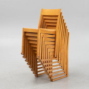 Sven Markelius, a set of seven chairs, mid 20th Century.