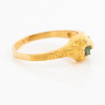 Björn Weckström, Ring "Galateia", 18K gold with zoisite, Finland 1977. By Lapponia.