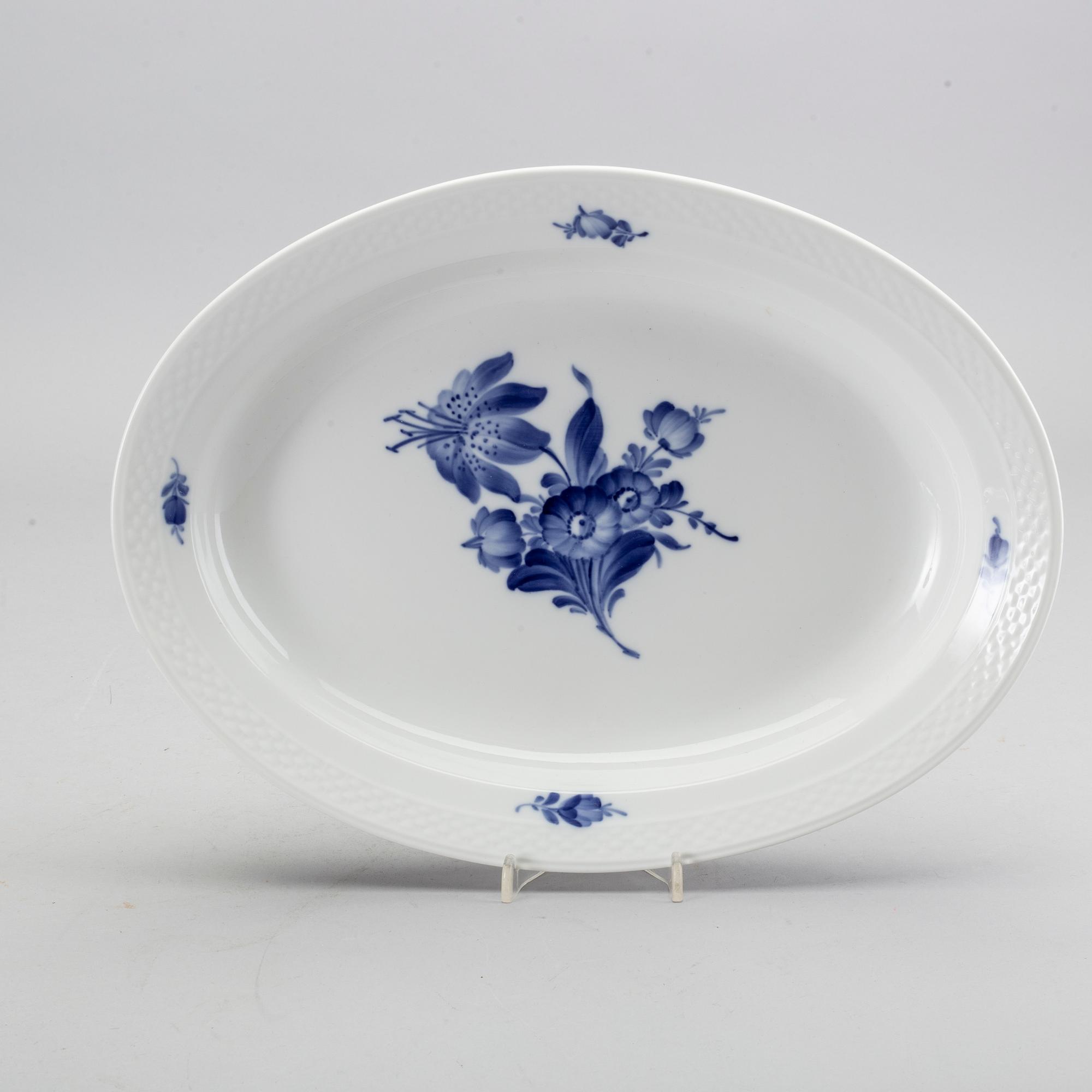 An 42 piece Royal Copenhagen dinner set model 'Blå Blomst'.