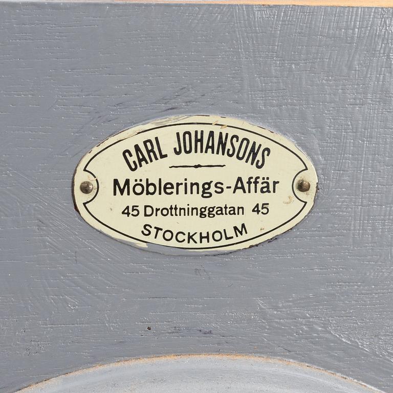 Cabinet, Carl Johansons Möbleringsaffär, early 20th century.