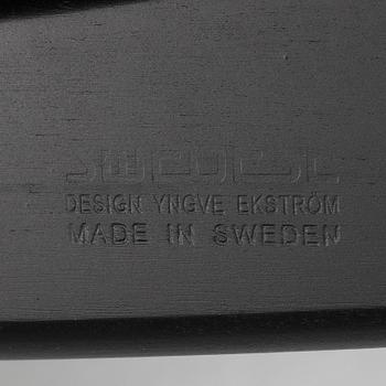 Yngve Ekström, a 'Lamino' easy chair with footstool, Swedese, 2018.