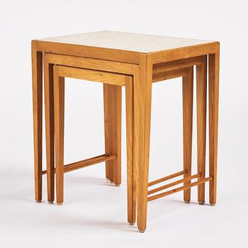 Nesting tables, Swedish Modern 1940s.