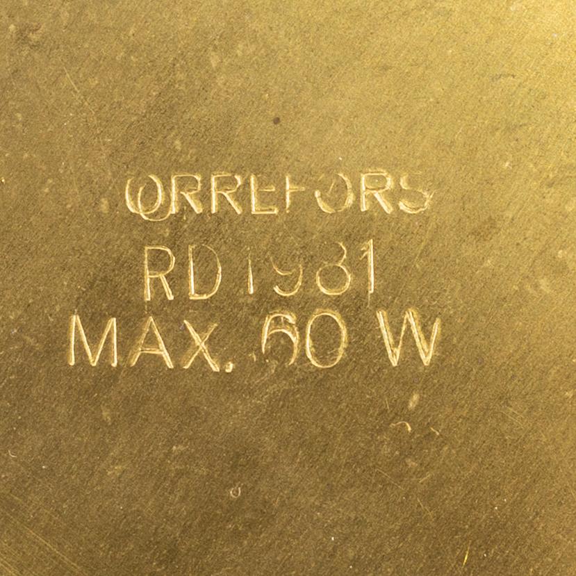 A PAIR OF TABLE LAMPS,  Orrefors, second half of the 20th century.