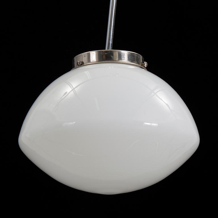 A glass ceiling light, mid 20th Century.