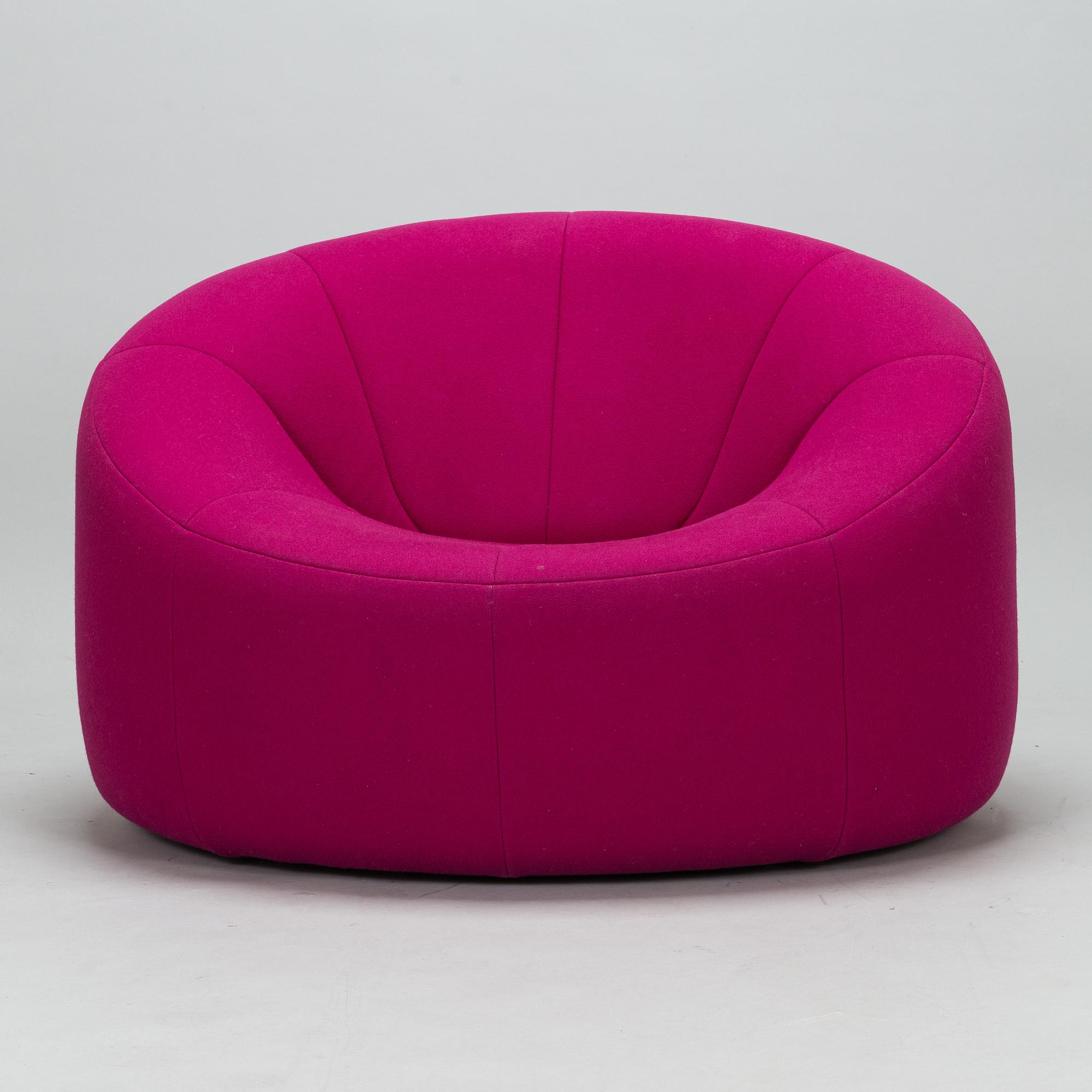 Pierre Paulin, fåtölj "Pumpkin", Ligne Roset, Frankrike. Modellen formgiven 1971.