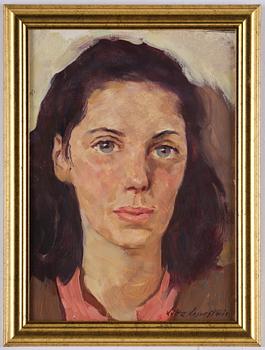 Lotte Laserstein, Woman with brown hair.