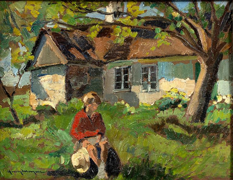 Henry Mayne, The artist's daughter, Birgit Rausing.