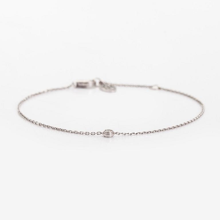 Cartier, armband, "d'Amour", 18K vitguld med en diamant, ca 0.04 ct.