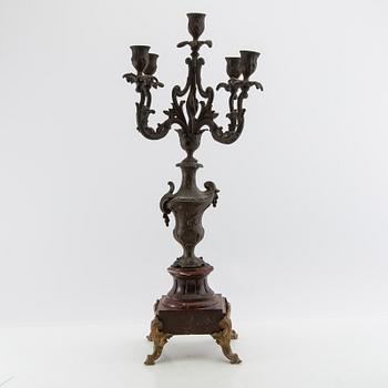 Candelabrum Louis XV style, circa 1900.
