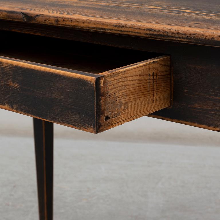 A painted table from the mid 19th century.