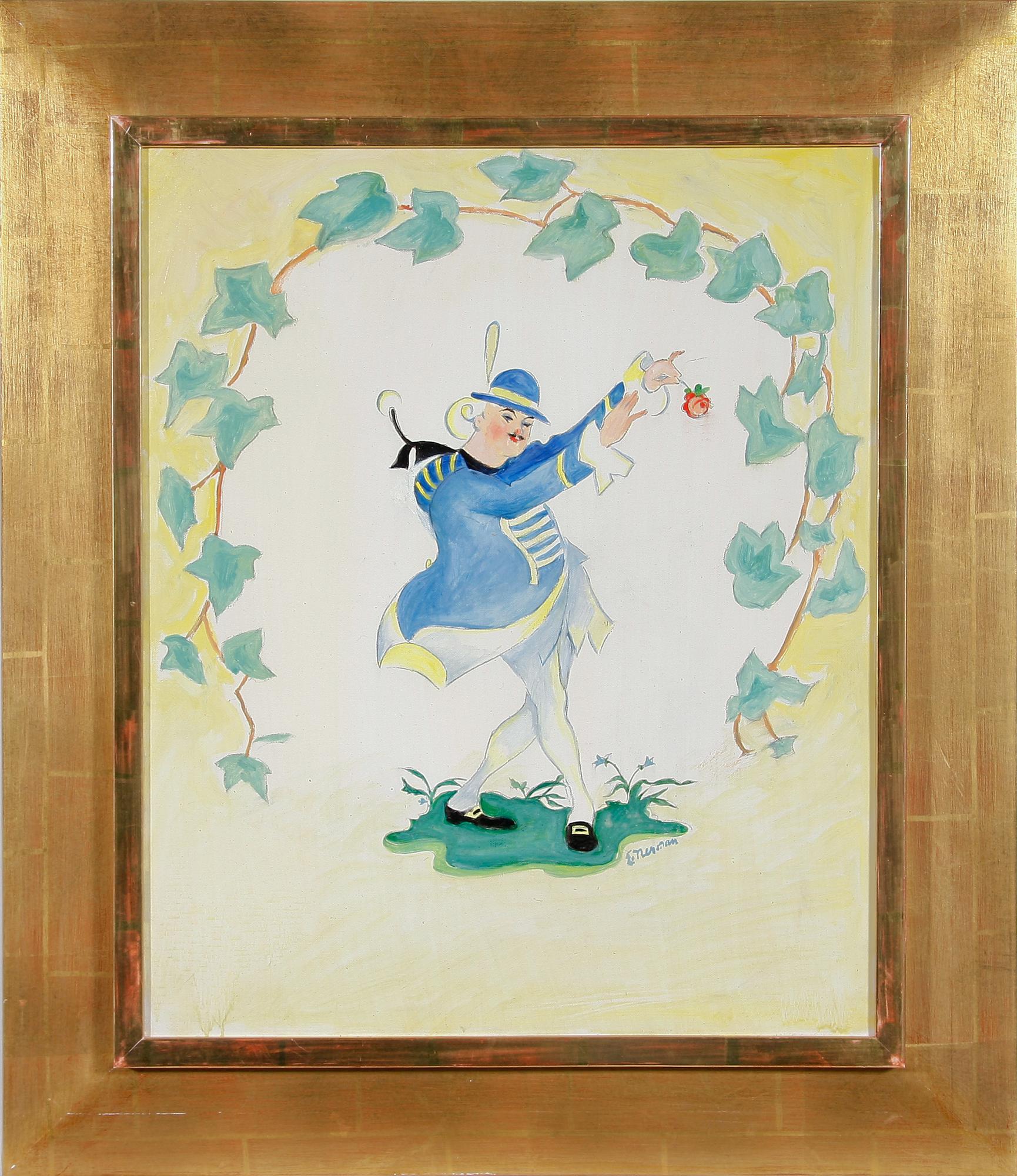 EINAR NERMAN, olja på pannå. Sign.