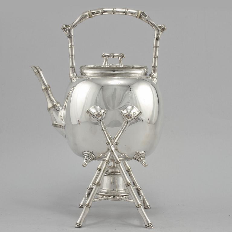 TEKÖK på RECHAUD, nysilver, omkring 1900.
