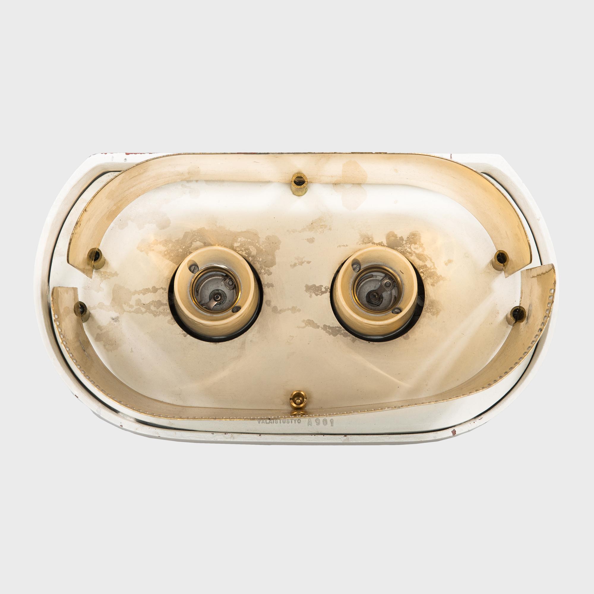 Alvar Aalto, seinävalaisin, malli A901 Valaistustyö.