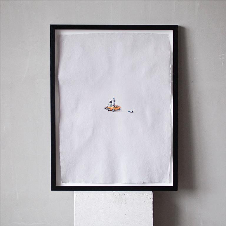 PABLO DELGADO, "So Proud", paste ups on paper with embellishment, 2013.
