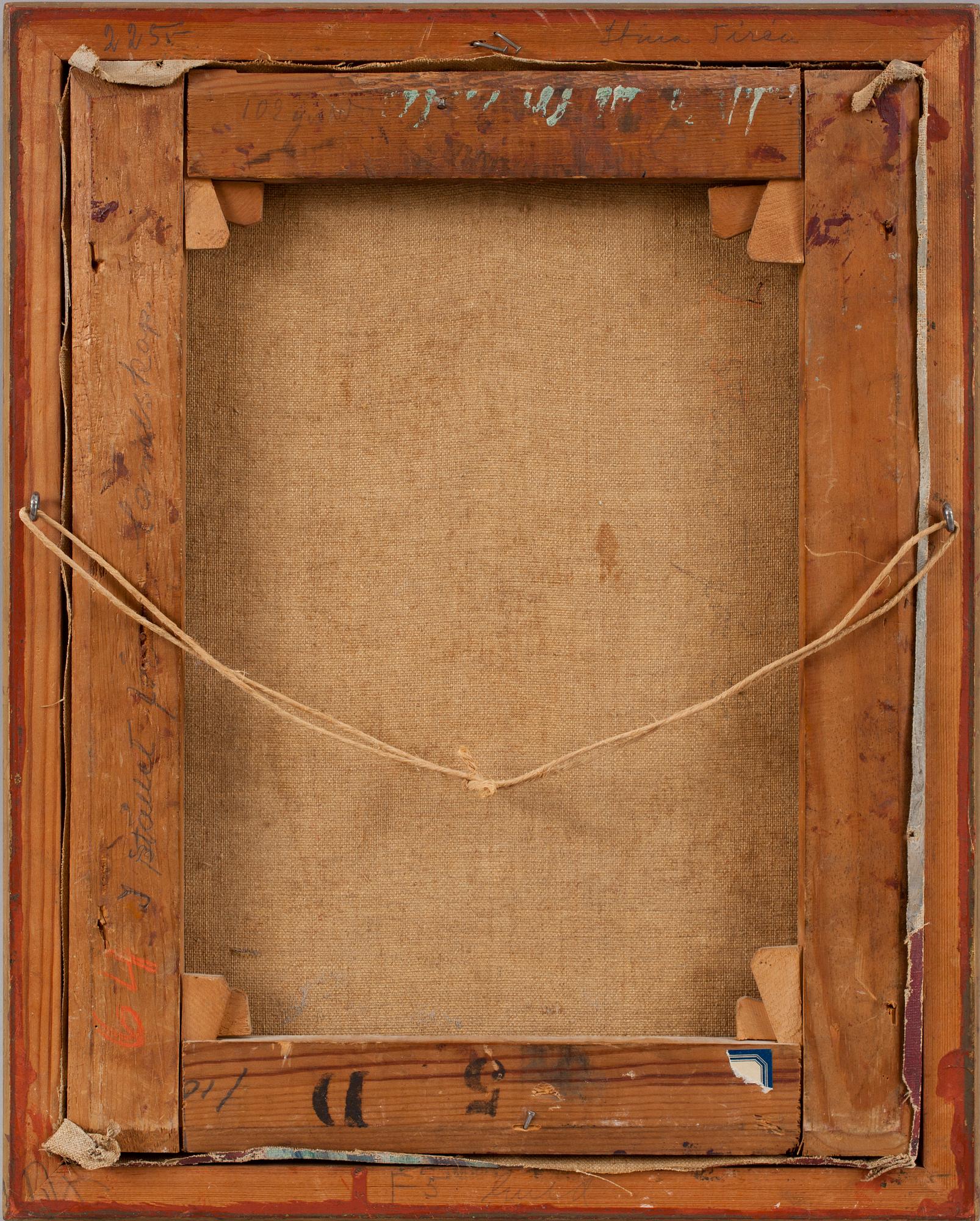 STINA TIRÉN, olja på duk, sign.