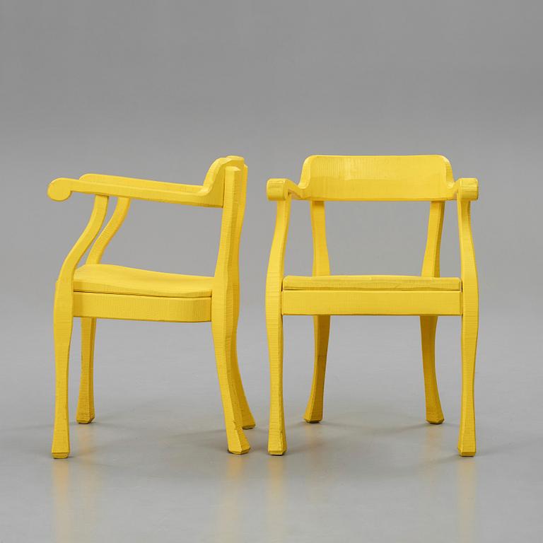 Jens Fager, a pair of "Raw" armchairs for Muuto, post 2008.