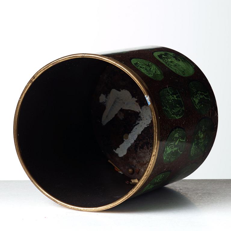 Piero Fornasetti, a "Cammei" paper basket, Milano Italy.