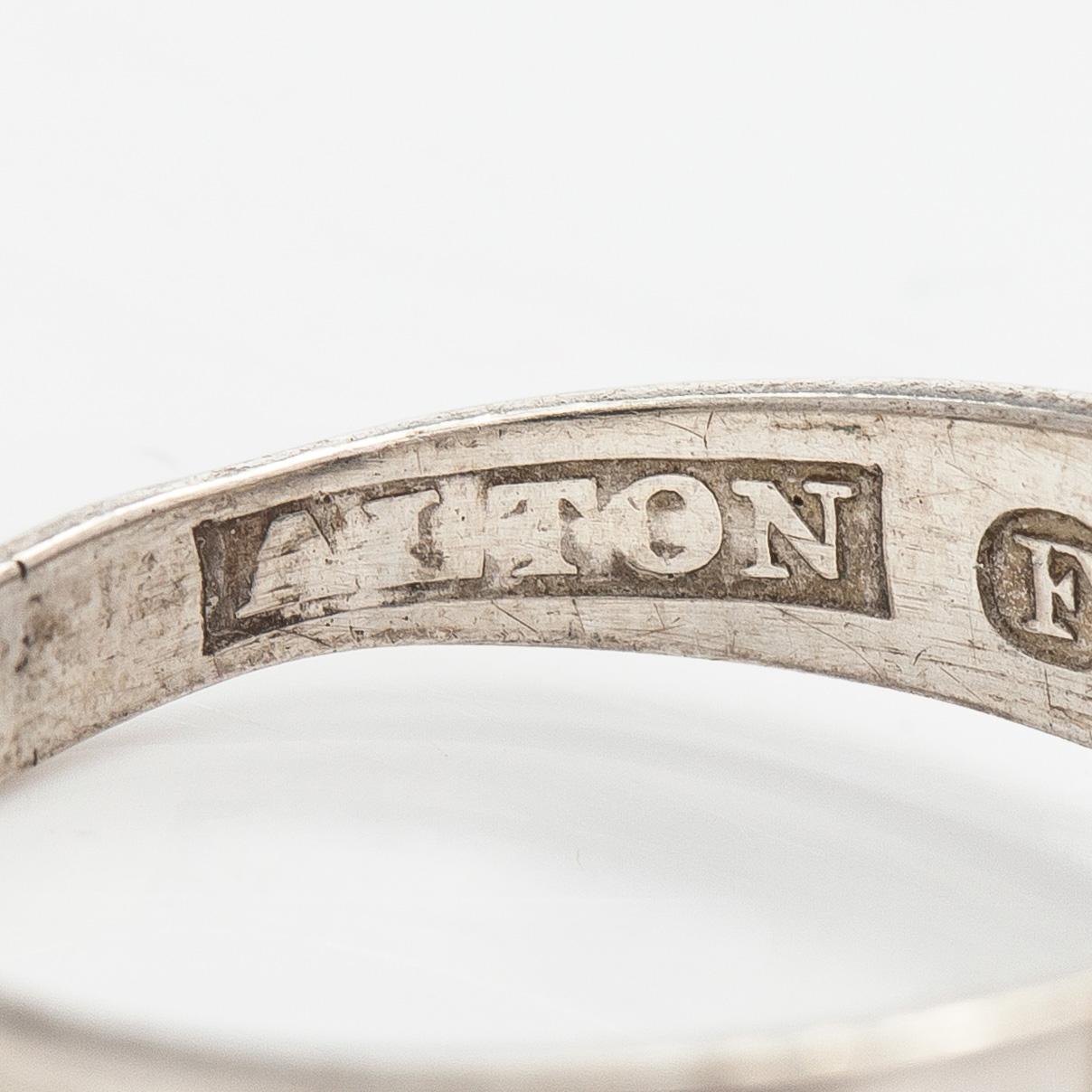 Smyckesset, 4 delar, silver, syntetisk stenar, Pege (Karl-Erik Palmberg), Alton, Sverige.