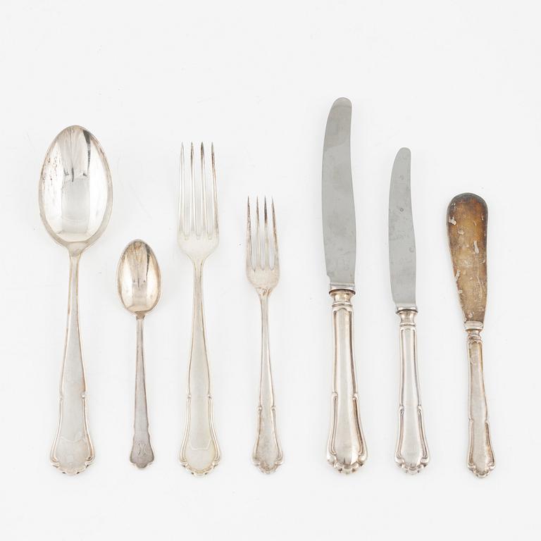 A Swedish silver cutlery set, 113 pieces, marks of  GAB, Stockholm 1950s.