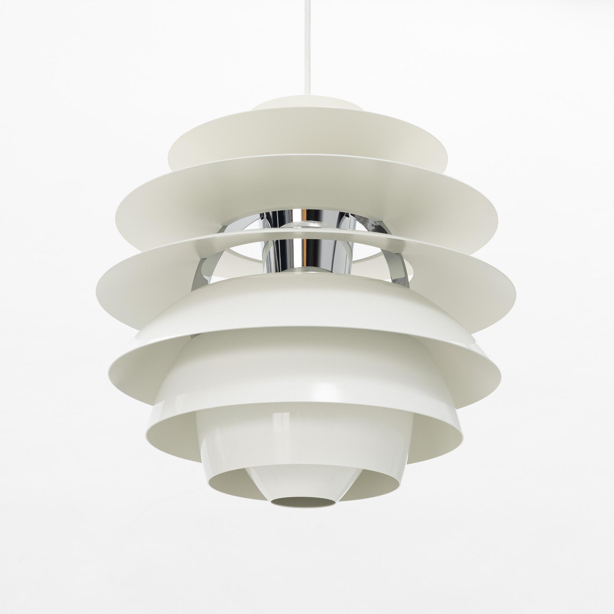 A 'PH Snowball' pendant lampa by Poul Henningsen for Louis Poulsen, designed 1958.