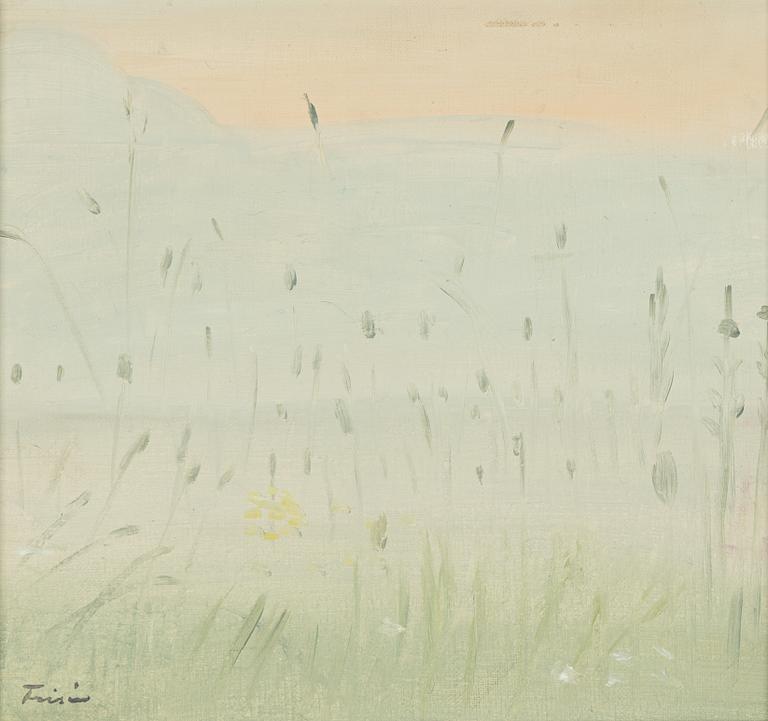 Vera Frisén, oil on canvas/panel, signed.