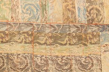 A silk buddhist Kesa cloth/mantel, 19th century.