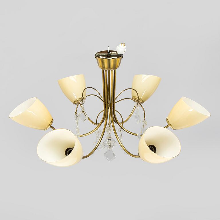 Paavo Tynell, taklampa, modell K1-12, Idman 1900-talets mitt.