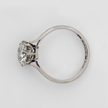 RING med briljantslipad diamant, ca 2.50 ct, ca J-K/VS2-SI1.