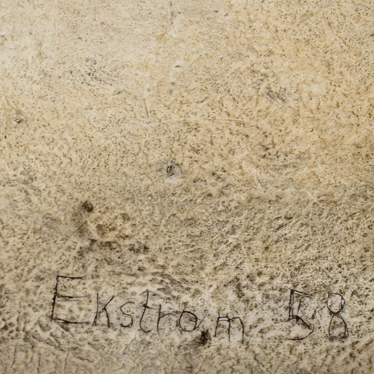 THEA EKSTRÖM, blandteknik på pannå, signerad och daterad 58.