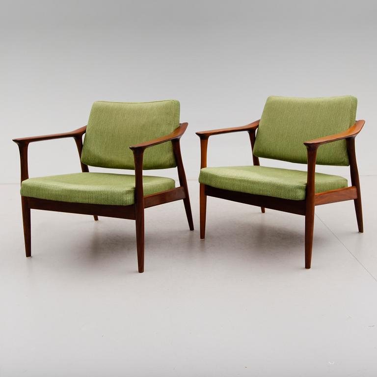 FÅTÖLJER, 1 par, Norge, 1900-talets andra hälft.