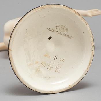 A Goldscheider ceramic figure "Kokettchen",  Germany mid 1900's.