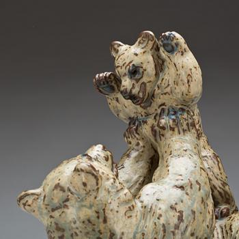 FIGURGRUPP, stengods, Knud Kyhn, Royal Copenhagen.