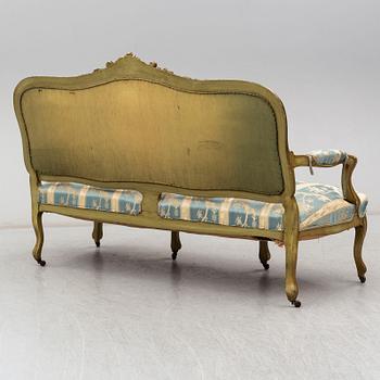 SOFFA, rokokostil, sent 1800-tal.