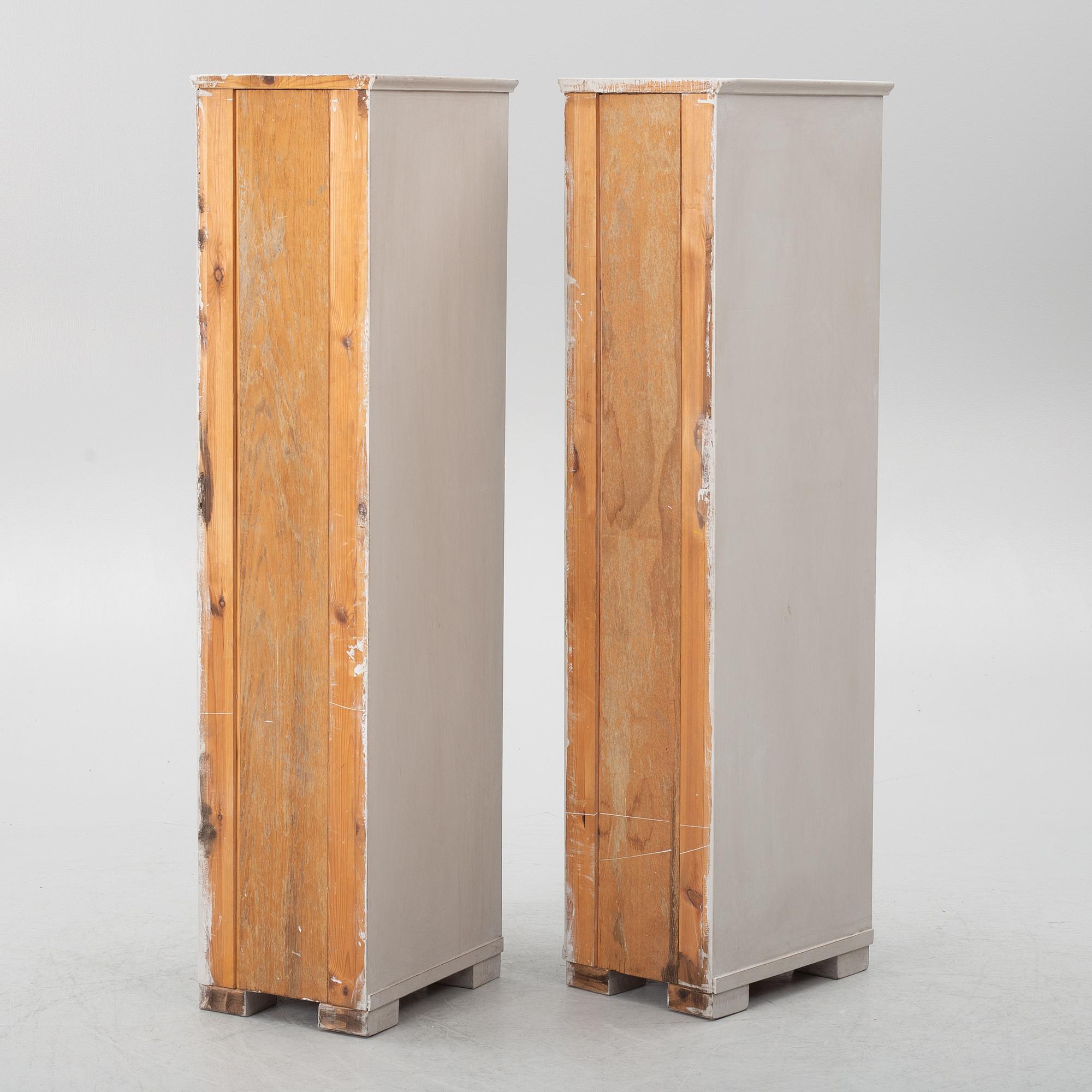 Jugend/Art Nouveau, A pair of early 20th century cabinets.