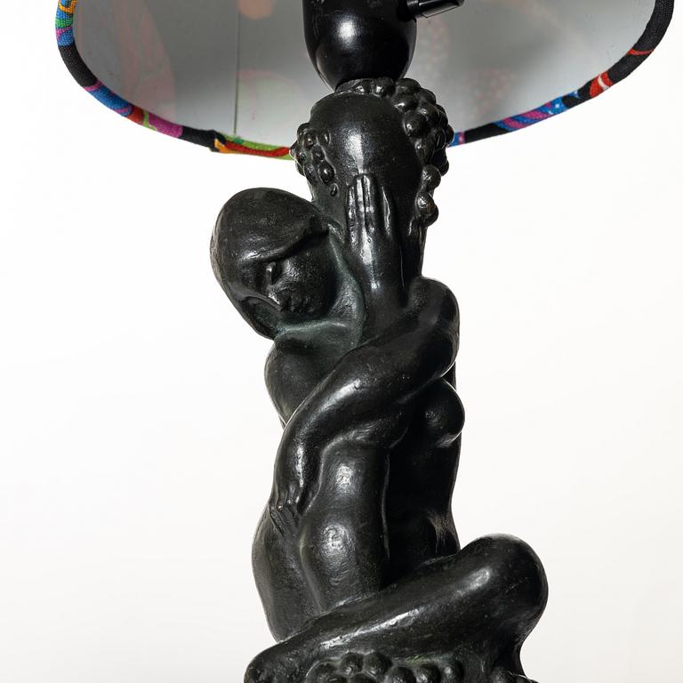 Axel Gute, bordslampa, Herman Bergman.