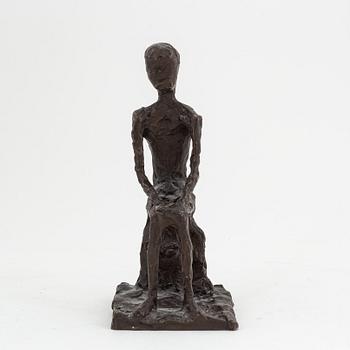 Asmund Arle, skulptur, brons, signerad och daterad 1950.