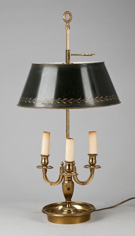 BORDSLAMPA, empirestil, omkring 1900-talets mitt.