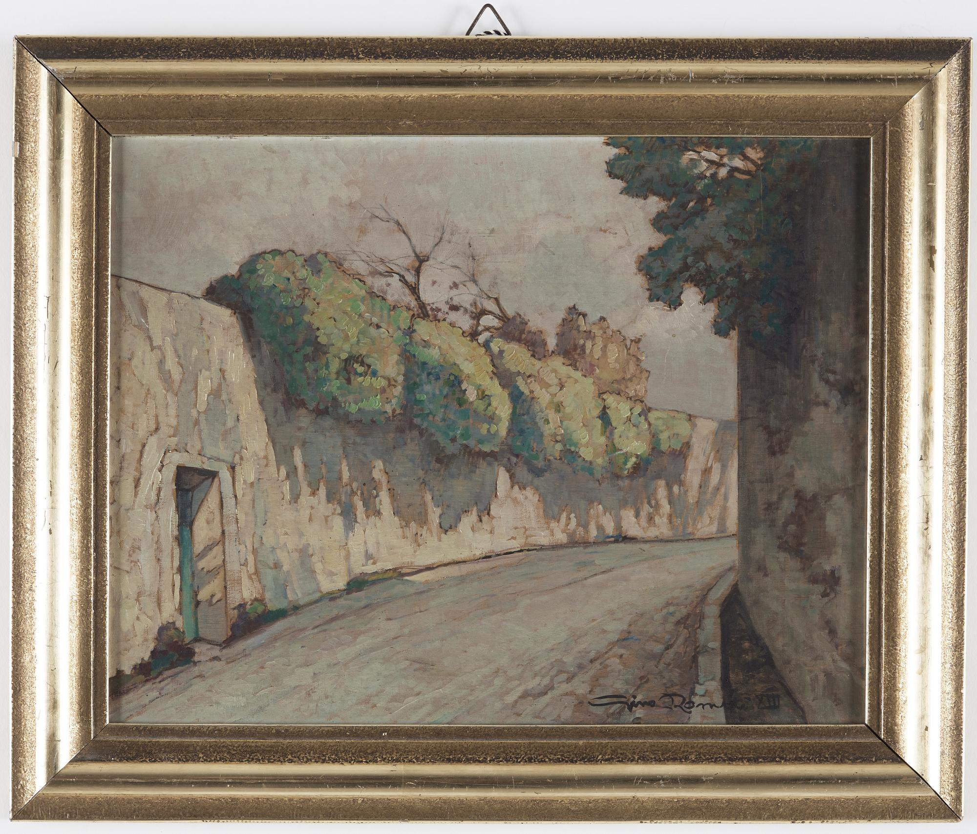 GINO ROMITI, oil on panel, signed.